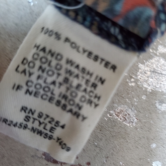 One Clothing Tile Print Bell Sleeve Tunic Dress | 70s Retro Boho Chic - Picture 5 of 5